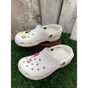 CROCS Classic White Chore Condition Clogs Women's 8